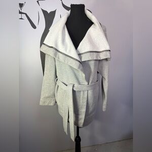 Lululemon Athletica Light Gray Trench Coat